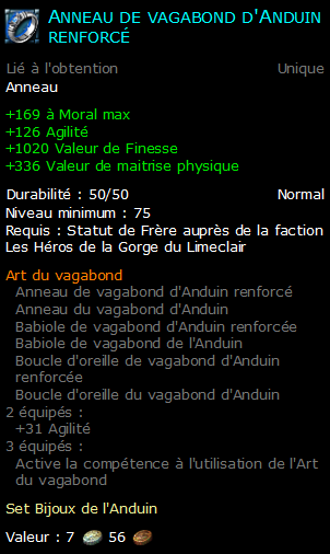 Anneau de vagabond d'Anduin renforcé