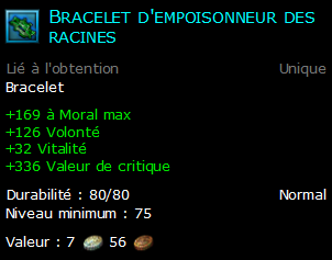 Bracelet d'empoisonneur des racines