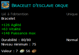 Bracelet d'esclave orque