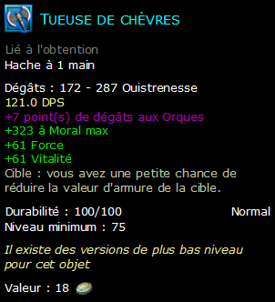 Tueuse de chèvres