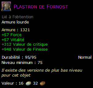 Plastron de Fornost