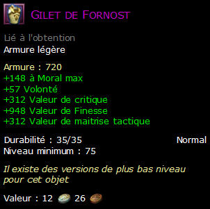 Gilet de Fornost