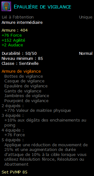 Epaulière de vigilance