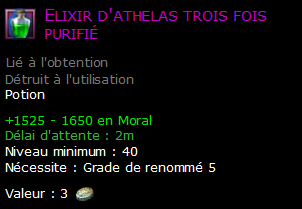 Elixir d'athelas trois fois purifié