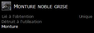 Monture noble grise