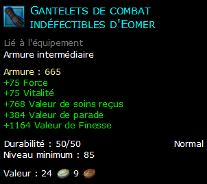 Gantelets de combat indéfectibles d'Eomer