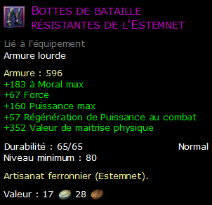 Bottes de bataille résistantes de l'Estemnet