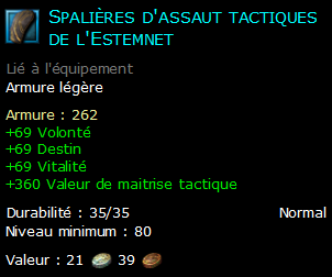 Spalières d'assaut tactiques de l'Estemnet