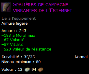 Spalières de campagne vibrantes de l'Estemnet