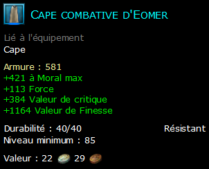 Cape combative d'Eomer