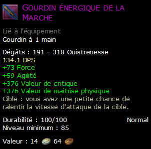 Gourdin énergique de la Marche