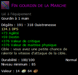 Fin gourdin de la Marche