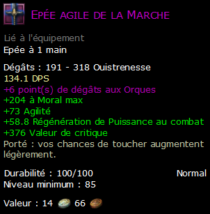 Epée agile de la Marche