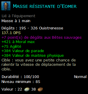 Masse résistante d'Eomer