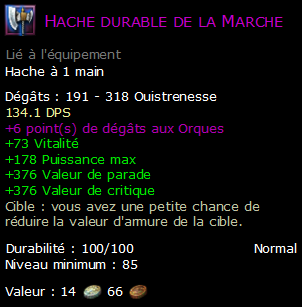 Hache durable de la Marche