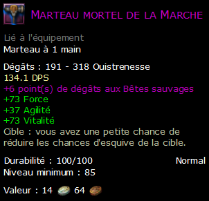 Marteau mortel de la Marche