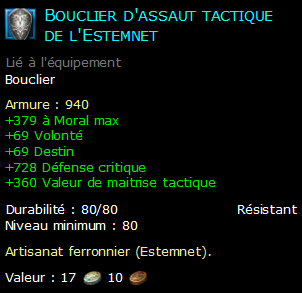 Bouclier d'assaut tactique de l'Estemnet