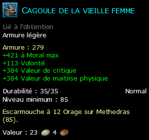 Cagoule de la vieille femme