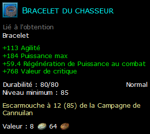 Bracelet du chasseur