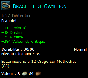 Bracelet de Gwyllion