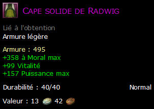 Cape solide de Radwig