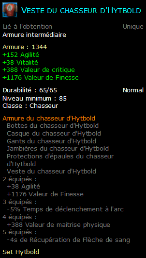 Veste du chasseur d'Hytbold