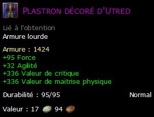 Plastron décoré d'Utred