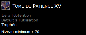 Tome de Patience XV