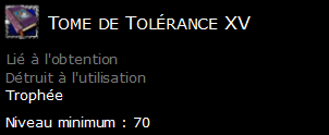 Tome de Tolérance XV