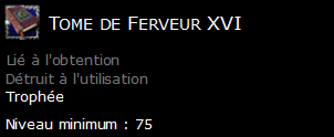 Tome de Ferveur XVI