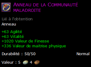 Anneau de la Communauté maladroite