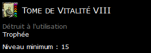 Tome de Vitalité VIII