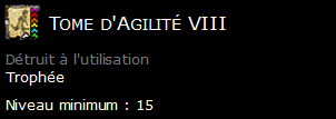 Tome d'Agilité VIII