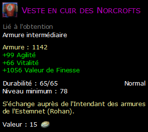 Veste en cuir des Norcrofts