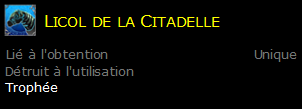 Licol de la Citadelle