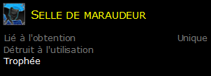 Selle de maraudeur