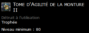 Tome d'Agilité de la monture II