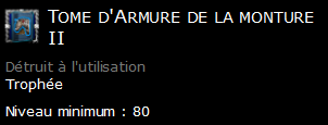 Tome d'Armure de la monture II