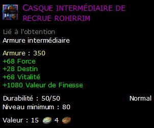 Casque intermédiaire de recrue rohirrim