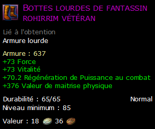 Bottes lourdes de fantassin rohirrim vétéran