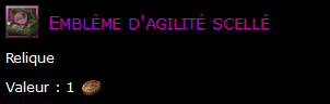 Emblème d'agilité scellé