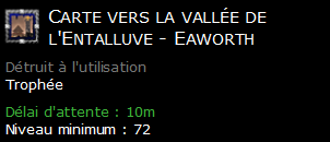 Carte vers la vallée de l'Entalluve - Eaworth