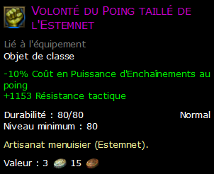 Volonté du Poing taillé de l'Estemnet