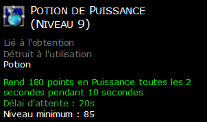 Potion de Puissance (Niveau 9)