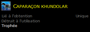 Caparaçon khundolar