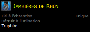 Jambières de Rhûn