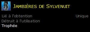 Jambières de Sylvenuit