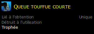 Queue touffue courte