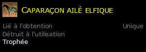 Caparaçon ailé elfique