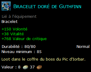 Bracelet doré de Guthfinn